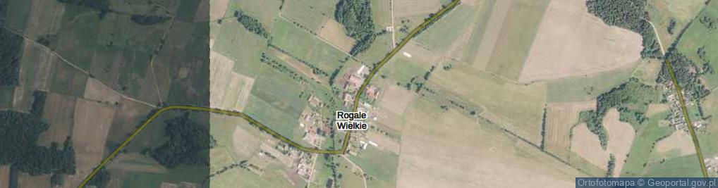 Zdjęcie satelitarne Rogale Wielkie ul.